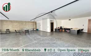 Open Space for rent in Kfarahbeb!