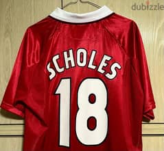 Manchester United The Final Champions league scholes umbro 1999 jersey