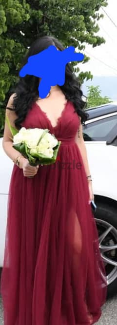 Red Dress (for bridesmaid)فستان أحمر إشبينة 0