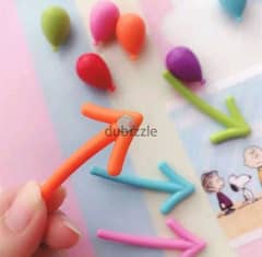 cute arrow and balloons shape fridge magnets