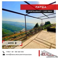 Restaurant for rent in fatqa 160 SQM REF#CE22053