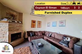 Ouyoun El Siman 140m2 | Duplex | Furnished | Luxury | Panoramic View |