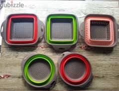 silicone foldable filter strainer