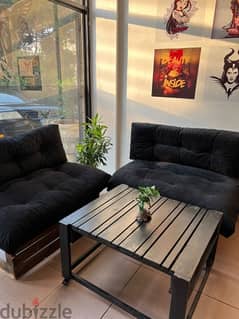 sofa set with table vingue