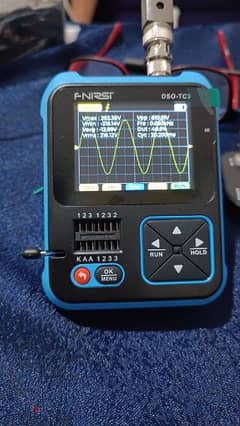 oscilloscope and components tester and signal generator