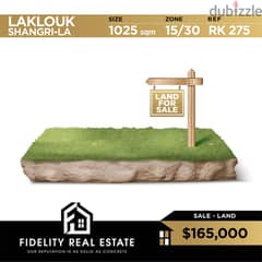 Land for sale in Laklouk Shangri-La RK275