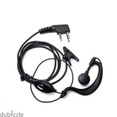 Black Earpiece tactical for walkie talkie for Baofeng