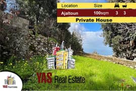 Ajaltoun 100m2 Stand-alone/private House | 500m2 Land | Sea View |