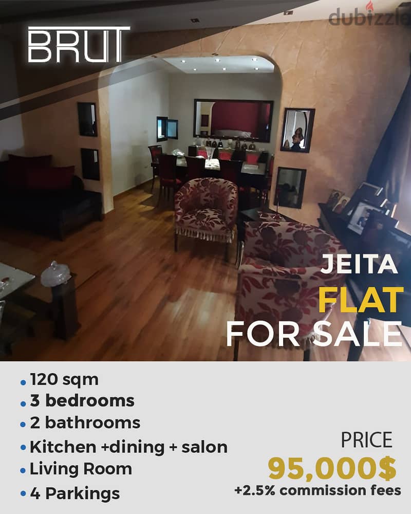 120 sqm Apartment for sale in Jeita 0