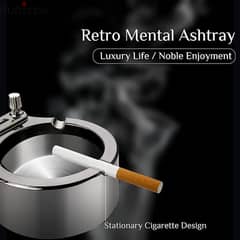 honest ashtray with lighter