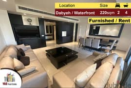 Dbayeh / Waterfront | 180m2 | Rent | Anti-Seismic | Furnished | View |