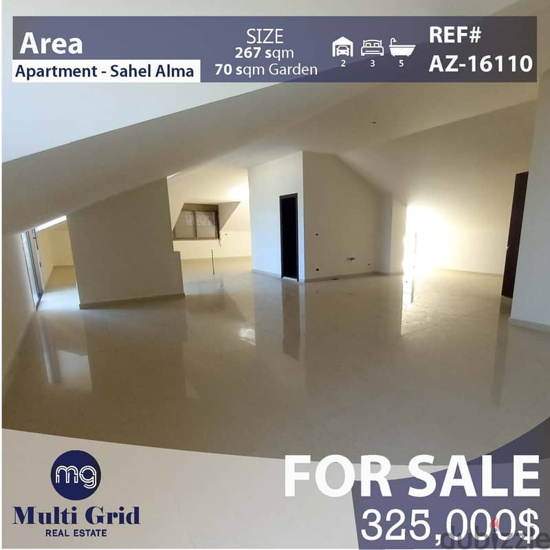 Apartment For Sale in Sahel Alma, AZ-16110, شقة للبيع في ساحل علما 1