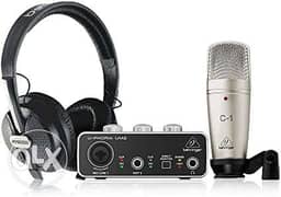 Recording/Podcasting Bundle with UM2 USB Audio Interface, Condenser M