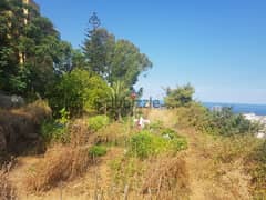A 900 m2 land having an open sea view for sale in Aoukar
