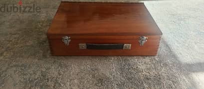 antique wooden cash box