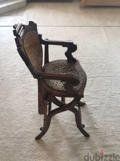 Rare Antique Mahogany Child's High Chair / Rocker (Year 1878 Make)