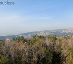 2010 SQM Land in Qornet El Hamra, Metn with Sea and Mountain View