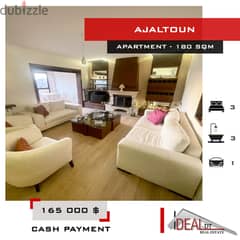 Furnished Apartment for sale in ajaltoun 180 SQM REF#NW56263