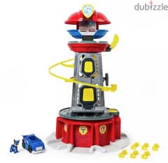 paw patrol mighty lookout tower with pups