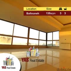 Ballouneh 135m2 | 50m2 Terrace | New | Private Street | Luxurious |