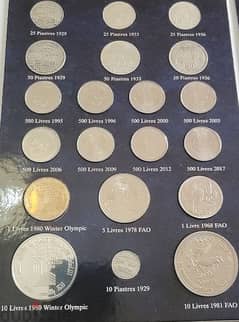 Album Lebanese Coins 1924 to 2018 Full