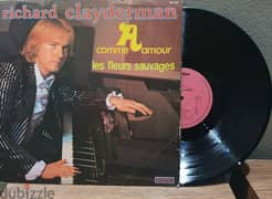 Richard clayderman - comme Aamour -les fleurs sauvages - vinyLP