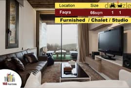 Faqra 66m2 | 20m2 Terrace | Cozy Chalet / Studio | Furnished | View |