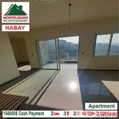156,000$ Cash Payment!! Apartment for sale in Nabay!!