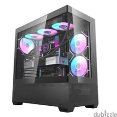 DARKFLASH DS900 Air ATX PC 5 FAN ARGB Case – Black