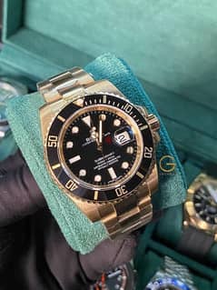 Rolex Submariner Full Gold Ceramic Black Bezel