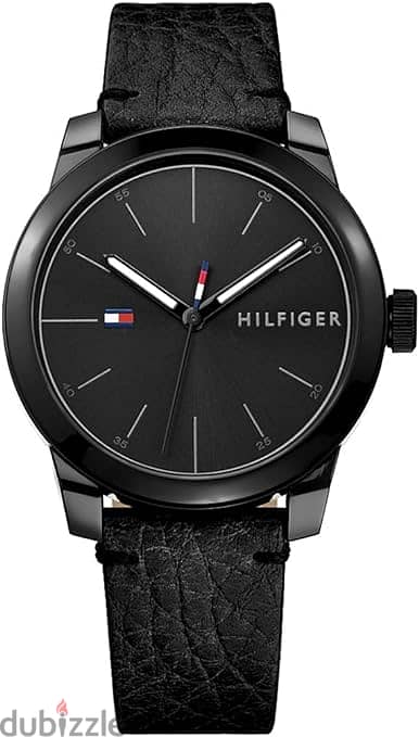 Tommy Hilfiger Mens Quartz Watch, Analog Display and Leather Strap 179 0