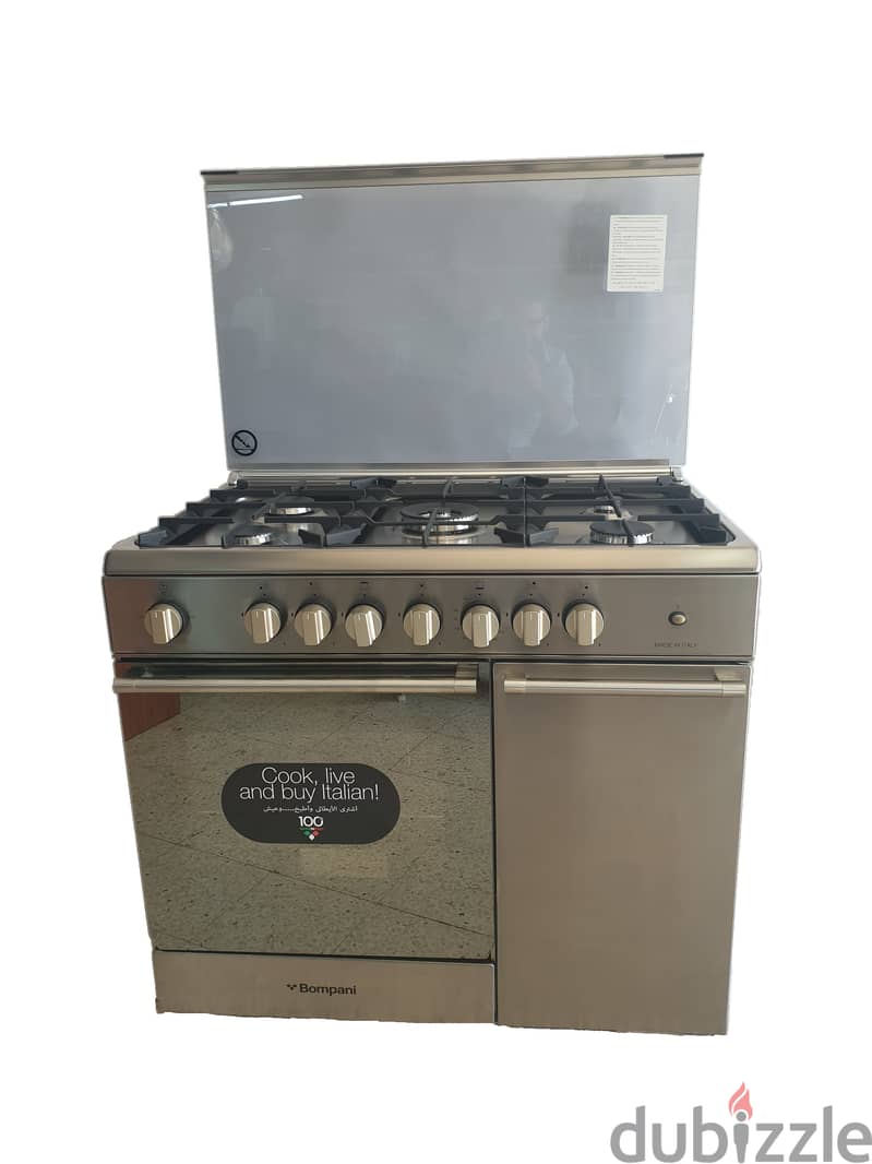 Bompani Free Standing Gas Oven Cooker stainless  فرن غاز ايطالي ستانلس 0