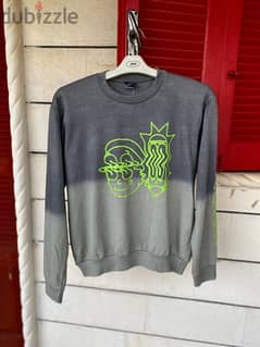 RICK & MORTY Long Sleeve Sweater Size L
