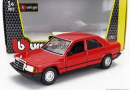 Mercedes 190E diecast car model 1:24.