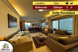 Ballouneh 220m2 | Ultra prime Location | Fully Furnished | High-End |