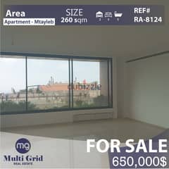 Apartment for Sale in Mtayleb,  RA-8124 , شقة للبيع في المطيلب