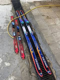 2 ski one for adult another for kids salomon