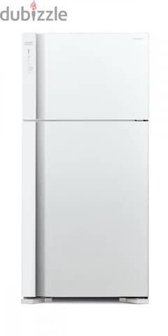 Hitachi two-door refrigerator, white, براد هيتاشي بابين ابيض 19.42 قدم 0