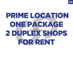 Package of 2 Duplex stores in Furn El Chebbac/فرن الشباك REF#CG100493