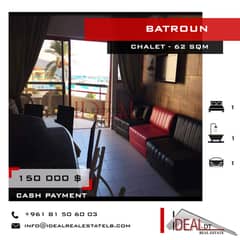 Fully furnished Chalet for sale in batroun 62 sqm REF#JCF3314