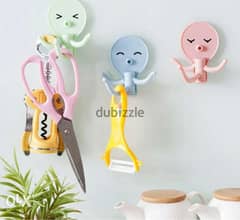 Strong adhesive octopus shape hooks