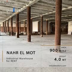 Warehouse for rent in NAHR EL MOT - 900 MT2 - 4.0 MT Height