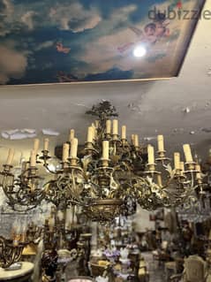 chandelier big size bronze ثريا برونز حجم كبير