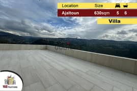 Ajaltoun 630m2 | Villa | 1100m2 Land | Panoramic View | High-End |