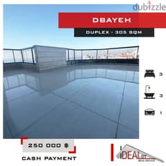 Duplex for sale in dbayeh 305 SQM REF#EA15250