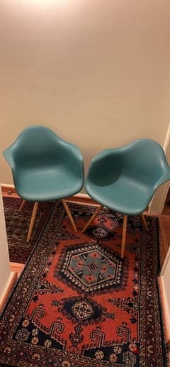 2 Blue Chairs 0