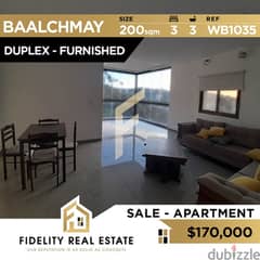 Duplex apartment for sale in Baalchmay - Furnished WB1035
