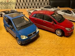 mercedes A class & B class + 1 smart cabrio die-cast