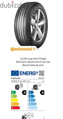 Original Continental Tyres 235/55 R 18 0