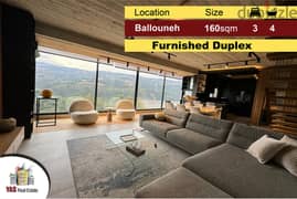 Ballouneh 170m2 Duplex | Fully Furnished | Designer’s Signature |